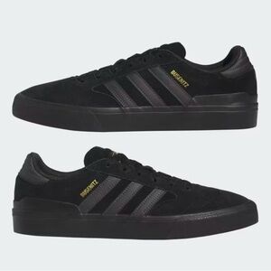 Adidas Womens's Black Suede Busenitz Skate Sneakers